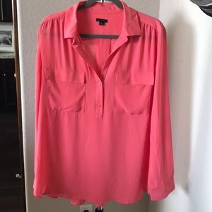 Ann Taylor Coral Blouse
